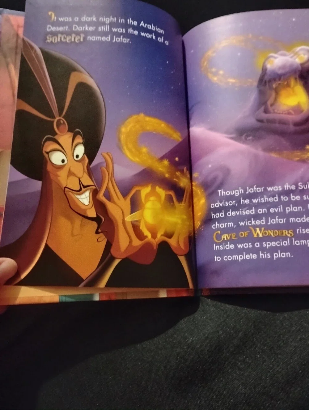 Disney Aladdin Wall Art Print in Teal and Purple